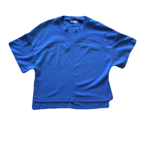 Women's Betsy Johnson Performance Royal Blue Short Sleeve Tee Crew Neck Size S - Picture 1 of 4